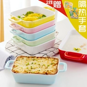 Baking bát đĩa gốm nướng bát lò bát pho mát risotto gạo bát gạo lò vi sóng bát đặc biệt đồ dùng gia đình