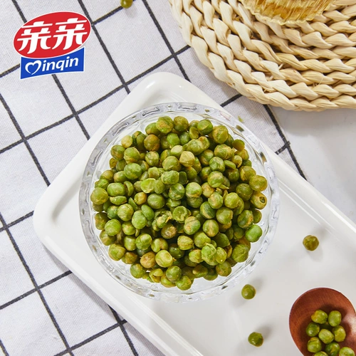 亲亲 Зеленая фасоль горох крепешка маленькая упаковка Оригинальные закуски закуски маленькая продуктовая бобовые закуски 100 г