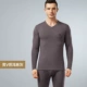 Мужская V -Neck легкая конопляная пепела