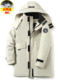 Mid-length down jacket for men 400Jin Jin is equal to 0.5kg Fat man adds weight and enlarges the living surface removable inner liner thickened cold-proof coat 9