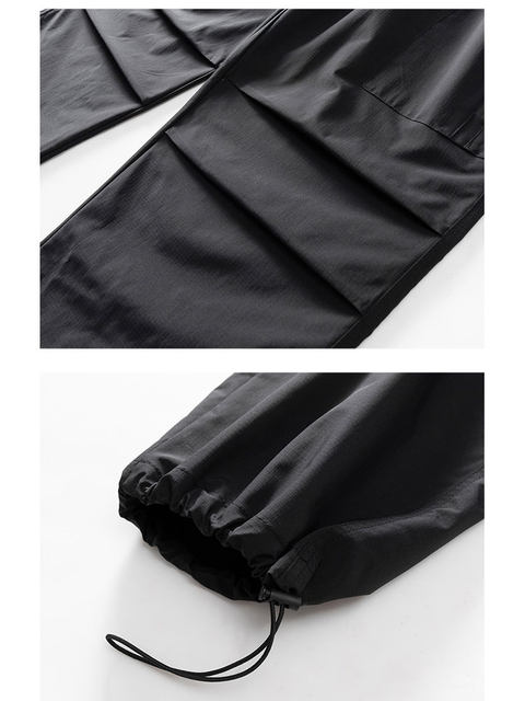 Spring and Autumn Plus-Size Men's Jacket, Oversized Trendy Casual Windbreaker, Plus-Size Work Pants Set
