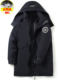 Mid-length down jacket for men 400Jin Jin is equal to 0.5kg Fat man adds weight and enlarges the living surface removable inner liner thickened cold-proof coat 9
