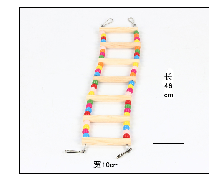 Anji Pate vẹt nhỏ và vừa cung cấp thang màu vẹt sáo anh trai da leo thang thang chim lồng phụ kiện - Chim & Chăm sóc chim Supplies long chim cu
