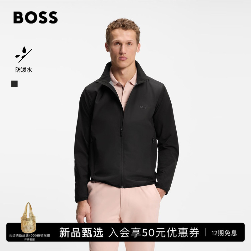 [Water-Repellent] Boss Men's 26 Autumn New Golf Lapel Stretch Commuter Jacket