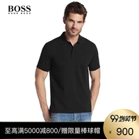 HUGO BOSS Hugo Bos Men 2019 Mùa hè Sản phẩm mới Kinh doanh Áo sơ mi đơn giản và ngắn tay - Polo áo polo đỏ