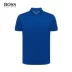 HUGO BOSS Hugo Bos Men 2019 Mùa hè Mới Kinh doanh Casual Áo sơ mi cotton ngắn tay - Polo áo thun nam polo Polo