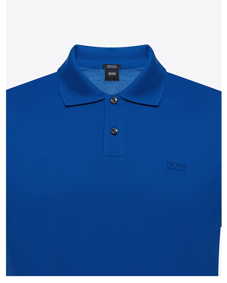 HUGO BOSS Hugo Bos Men 2019 Mùa hè Mới Kinh doanh Casual Áo sơ mi cotton ngắn tay - Polo áo nam