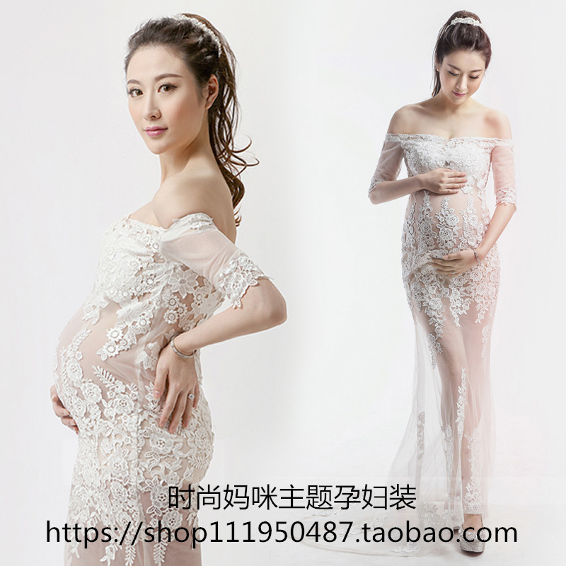 Quần áo bà bầu 2019 thời trang mới Phụ nữ mang thai ảnh chụp ảnh quần áo Phụ nữ mang thai Phụ nữ mang thai chụp ảnh quần áo yếm cho bà bầu