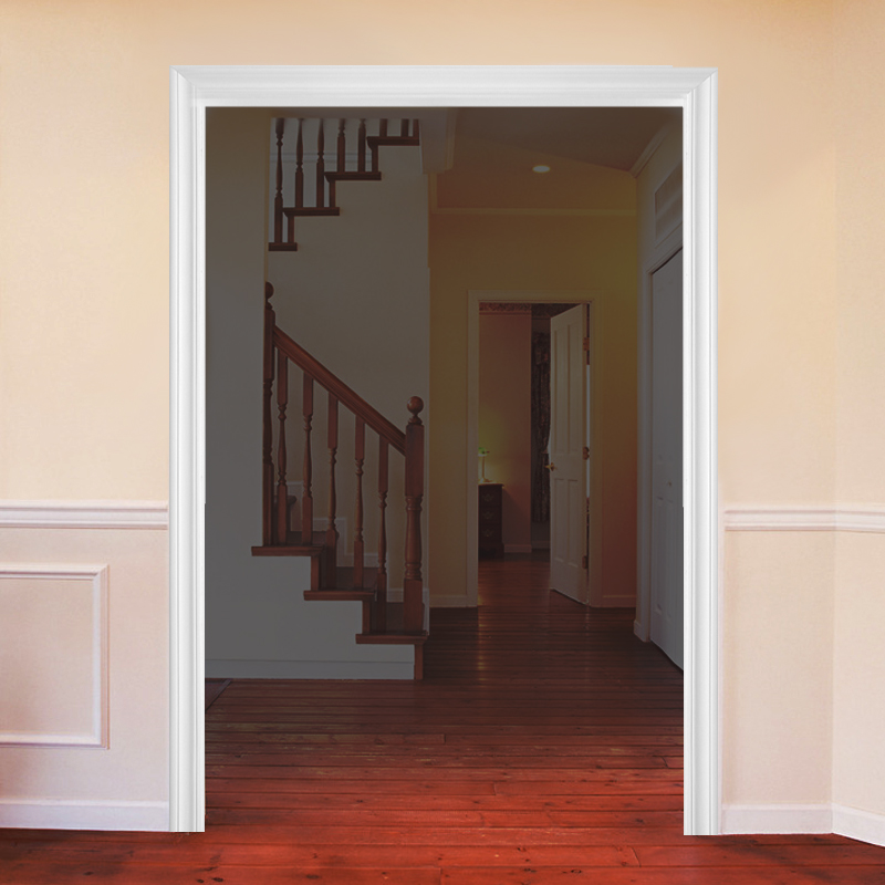 Wheat Red Walnut Cover Pure Wood Door Set Water - based Paint - Water Cover Set