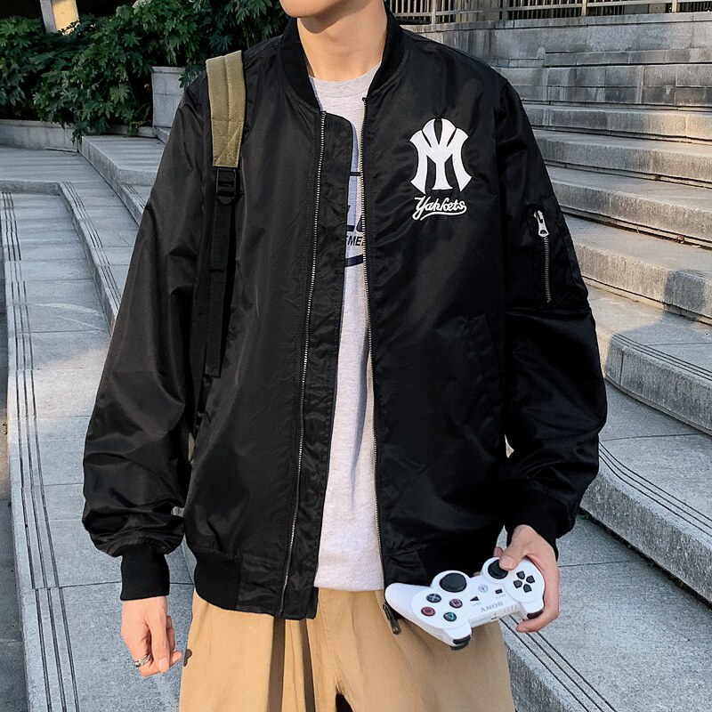 2022 Coat Man's Spring Fall and Winter 2021 New Trend Pilot Jacket Men's Loose Couple Baseball Clothes