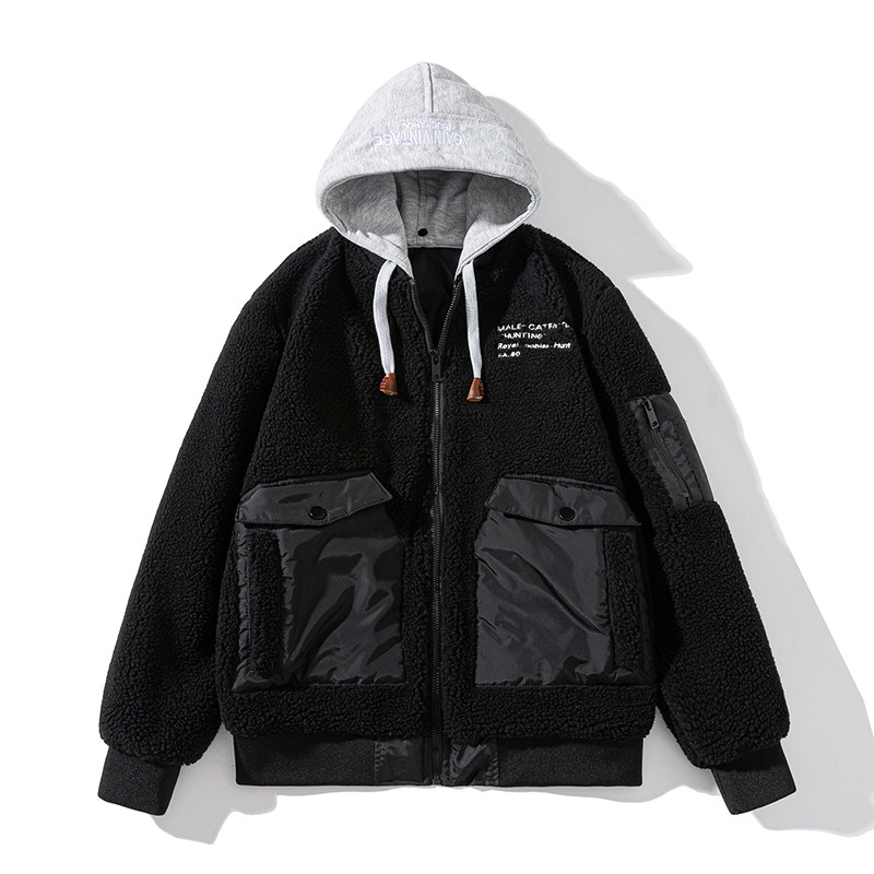 2022 New Lamb Coat Man Fall Winter Harbour Harbour Harbour Harbour Harbour Harbour Clothing Game Clothing Clothing Jacket