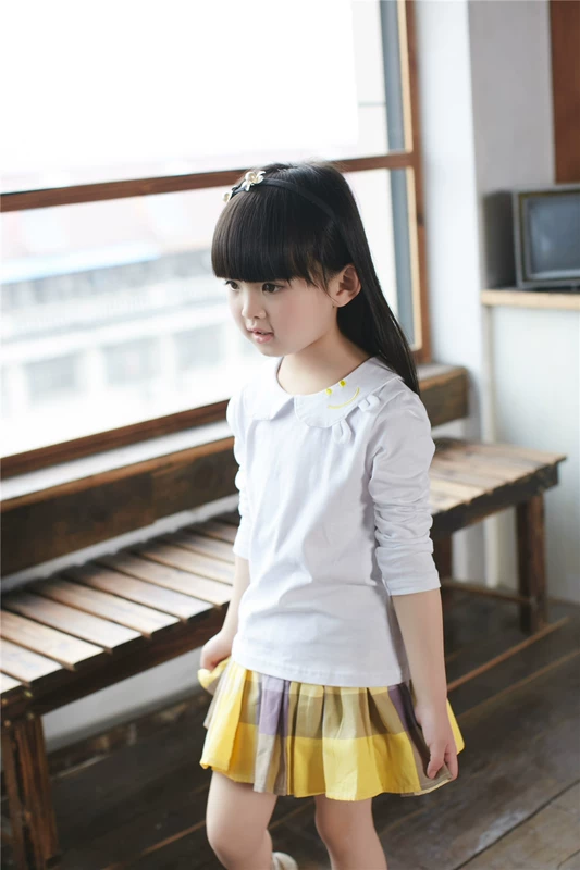 Quần áo trẻ em bé gái thời trang tay ngắn Áo thun búp bê hè 2018 phiên bản Hàn Quốc mới của bé trai cotton lớn áo thun trẻ em thái lan