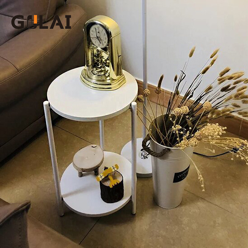 Gley to the sofa side of several modern mini-living room small room side table tea table bedwood corner