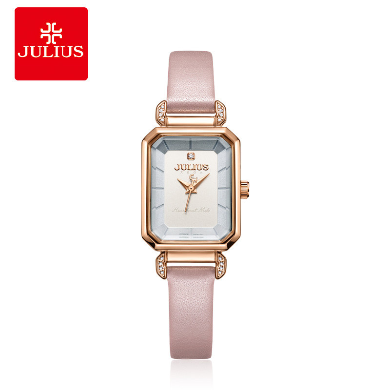 Julius watch Women's square watch Student Korean version fashion trend watch Female student waterproof quartz watch