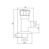 Guu Mu Guard Careing Clape Every Word Calve Clean Copper Chrome Spected Aring вытягивает утолщенный и холодный треугольник.