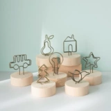 Симпатичная креативная металлическая подпись с фотопроводками