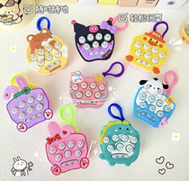 Cartoon cute handheld whack-a-mole toy machine student educational game console decompression artifact mini small toy