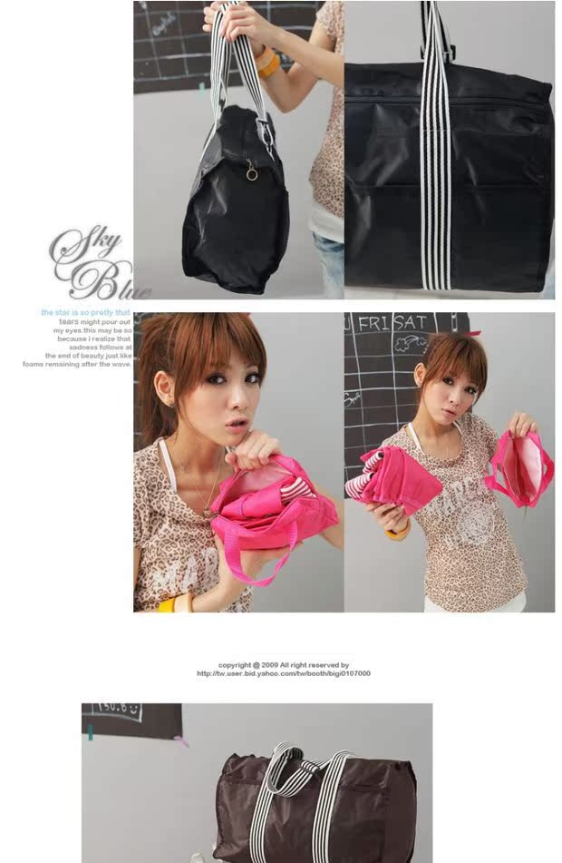 Túi du lịch chống nước nylon túi du lịch có thể gập được túi du lịch dung lượng lớn túi thể dục túi du lịch khoảng cách ngắn túi da du lịch