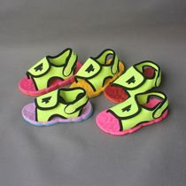 Hong Kong single Summer Girl sandals small childrens shoes Velcro soft bottom baby shoes light open toe sandals