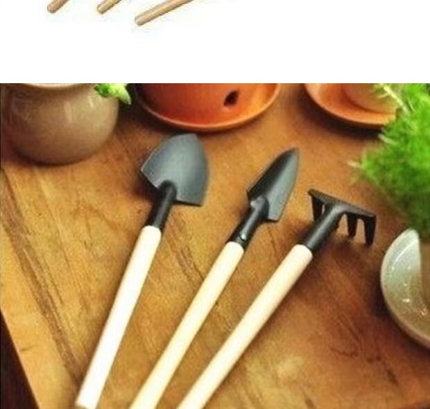 Xẻng nhỏ ba mảnh trồng hoa xanh làm vườn cung cấp dụng cụ mô phỏng mini xẻng đầy đủ 9 miếng 9 bưu chính miễn phí bình xịt nước tưới cây