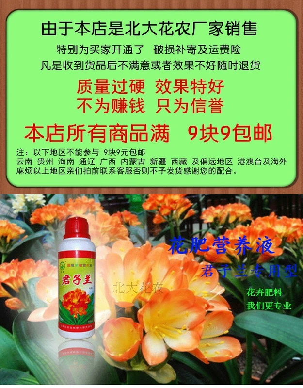 Clivia giải pháp dinh dưỡng đặc biệt hoa phân bón hoa xanh trồng làm vườn cung cấp phân bón trực tiếp vận chuyển dụng cụ làm vườn thông minh