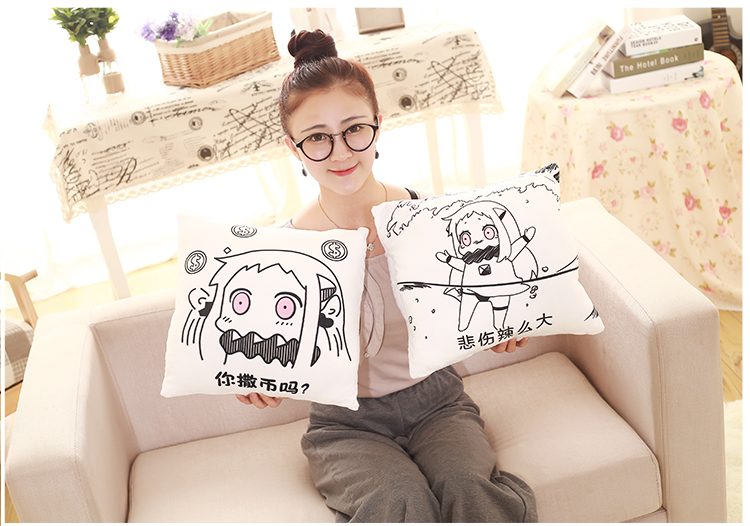 Hạm đội bộ sưu tập Niang gối đệm hoạt hình sang trọng gối ấm khăn tay anime xung quanh gối hai mặt hình dán công chúa elsa