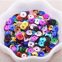 6mm small concave sheet silver bottom pvc bright sheet hand-sewn clothing accessories DIY handmade bead piece ornament accessories 500 gr whole bag