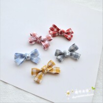 Korean version small number X type cloth art plaid ribbon butterfly knots handmade flower children hair accessories Hair Accessories accessories Accessories Accessories