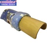 coolidea Заманчивый полукруглый шейный позвоночник натуральный бамбуковый шейный позвоночник Специальная твердая подушка цилиндрическая подушка с твердым деревом U