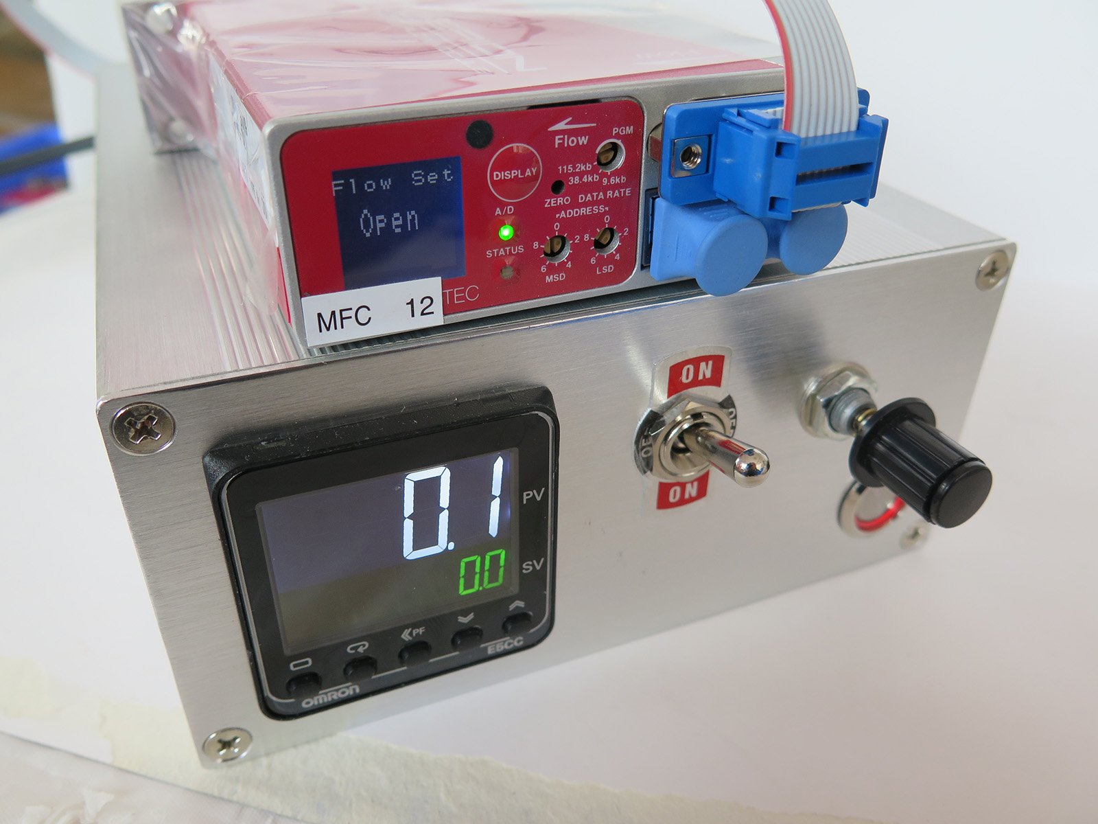 Single gas mass flow Controller power Driver supports horiba Brooks MKS