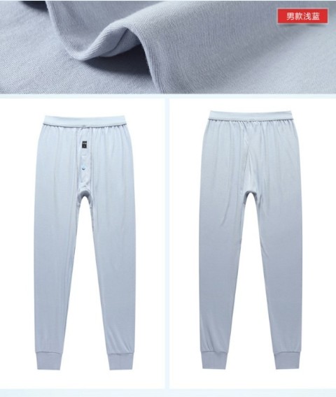 Người trung niên và người cao tuổi quần mùa thu nam cotton mỏng phần đơn cộng với phân bón XL quần cotton rộng eo cao quần ấm quần tất nữ