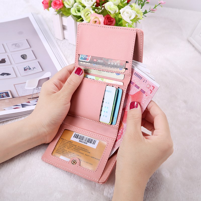 Wallet cô gái sinh viên cô gái Harajuku ví dễ thương Nhật Bản cô gái tim ngắn tươi dễ thương nhỏ túi cô gái