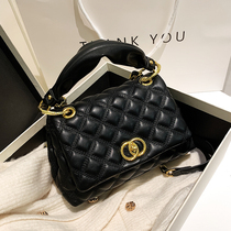 This years popular small bag women 2022 new trend leather versatile cross-body bag fashion premium sense Lingge handbag