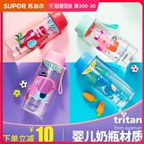 Supor water cup BB cup Plastic handy cup Portable summer boys and girls primary school children fall sports kettle