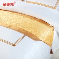 Jinmeikai năm sao khách sạn khăn trải giường khách sạn khách sạn cung cấp mô hình ba chiều giường cờ trải giường giường trang trí