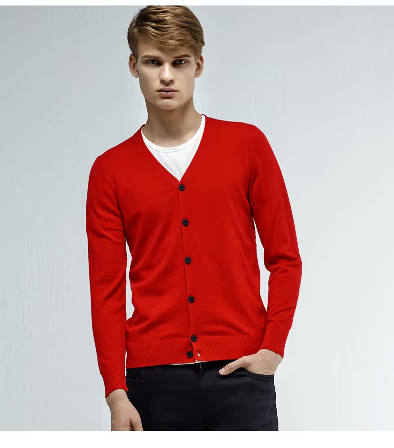 Saturni Ánh Sáng Sang Trọng của Nam Giới Đan Cardigan Áo Khoác Mùa Xuân và Mùa Thu Thanh Niên Slim Cardigan Áo Len Cổ Chữ V Nam