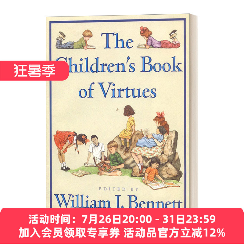 English Original Version of Children's Book of Virtues, Illustrated Edition, Hardcover, English Version, Imported Original English Book