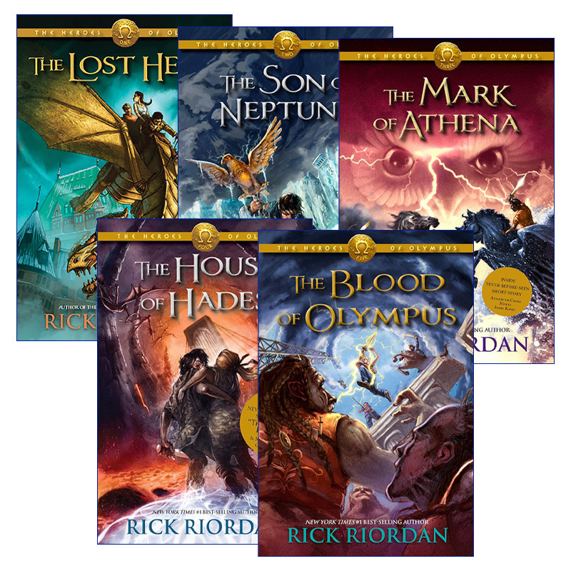 English Original Version the Heroes of Olympus Percy Jackson Season 2 the Heroes of Olympus Series Volumes 1-5 Young Adult Fantasy Adventure Novel Rick Riordan English Version Imported Original Book
