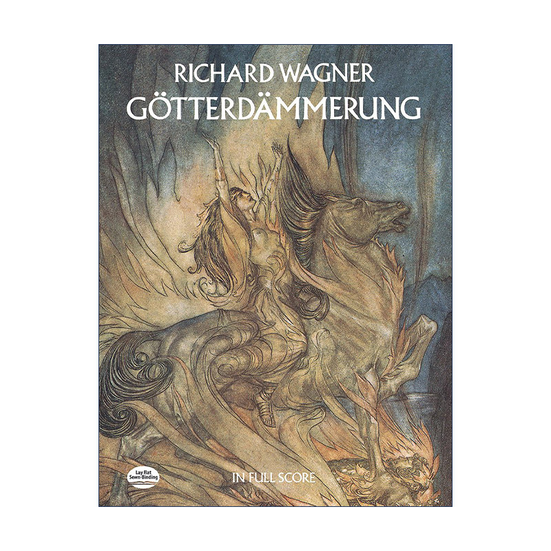 English Original Version Gotterdammerung in Full Score Richard Wagner's Opera the Ring of the Nibelung Third Day Scene the Twilight of the Gods Full Score Richard Wagner English Version