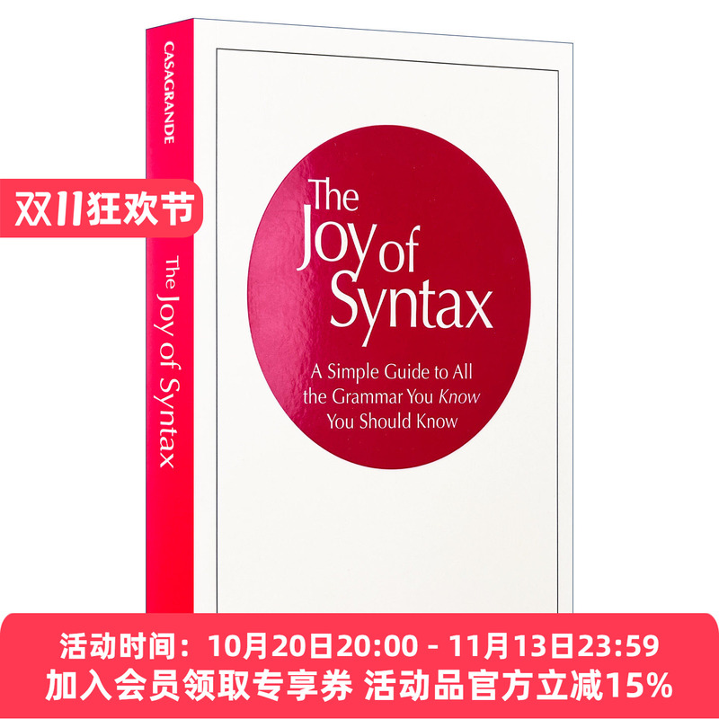 English Original Version the Joy of Syntax the Pleasure of Syntax English Version Imported Original English Books
