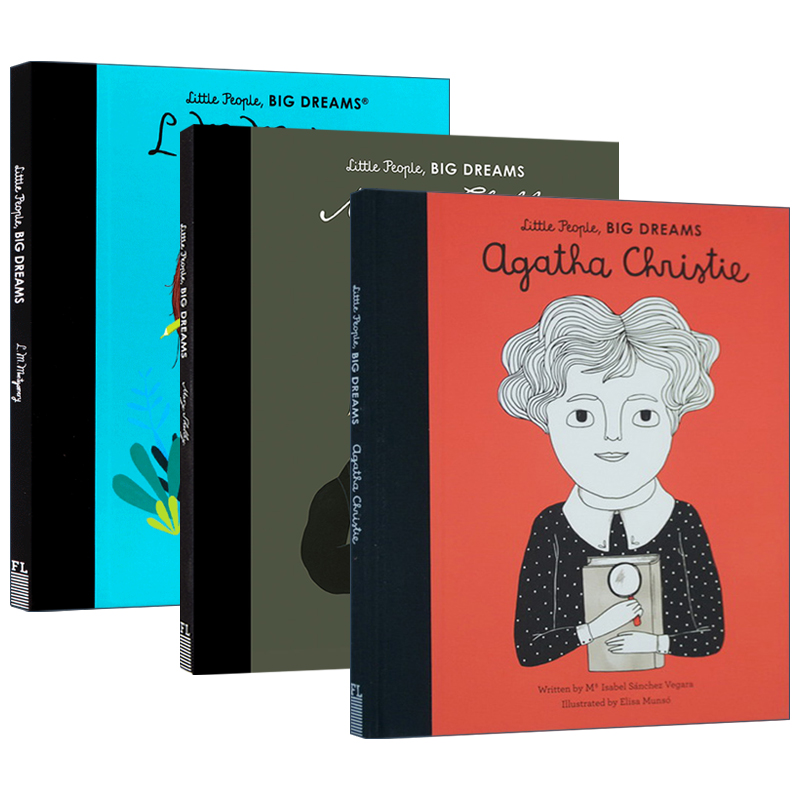 英文原版Little People Big Dreams 小人物大梦想系列3册作家系列精装