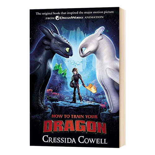 Как приручить дракона 1 Версия фильма Оригинал на английском языке Как приручить дракона Как приручить дракона Английская детская литературная книга Импортированный оригинальный английский приключенческий фэнтези-книга