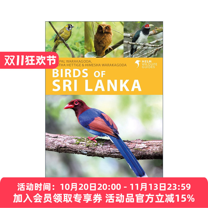 English Original Version Birds of Sri Lanka Sri Lankan Bird Guide English Edition Imported English Original Book