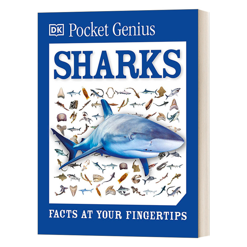 English Original Version Pocket Genius: Sharks: Facts at Your Fingertips Dk Encyclopedia Knowledge Pocket Book Pocket Genius Series: Sharks English Version Imported English Original Books