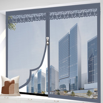 Encrypted diamond mesh zipper screen can be customized with widened edges