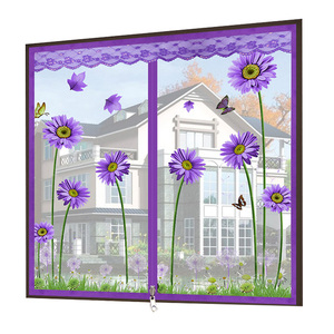 免打孔自吸磁性防蚊纱窗门帘