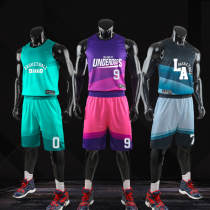 2020 new basketball suit mens custom printing camouflage gradient training competition suit vest street basketball jersey