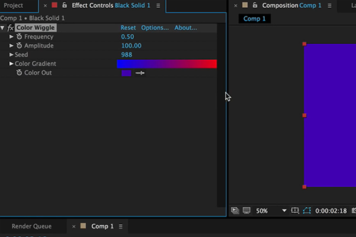 AE插件-色彩随机切换闪烁插件 Aescripts Color Wiggle V1.2.1 Win/Mac双版本