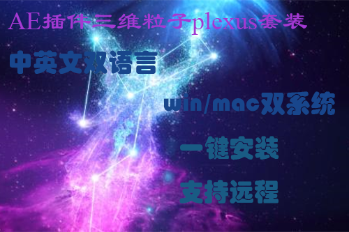 AE插件-plexus三维粒子套装 中/英双语言 windows/mac双系统