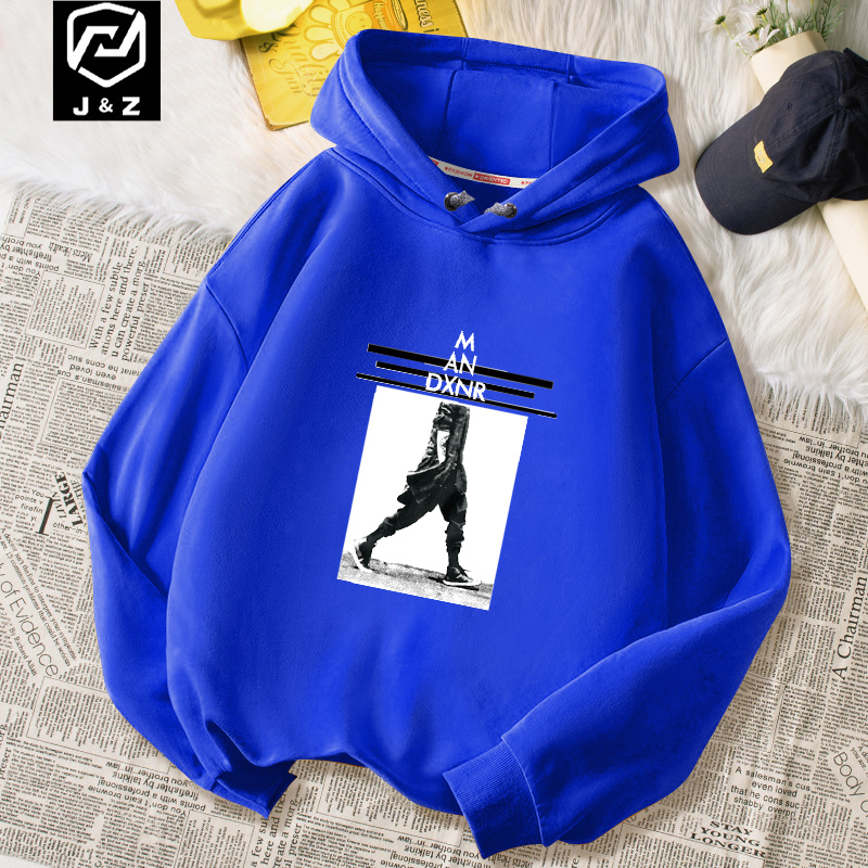 Klein Blue Sweatshirt Men's Hooded Stiff American-Style Hoodie 2026 New Autumn Sports Pure Cotton Top Jacket